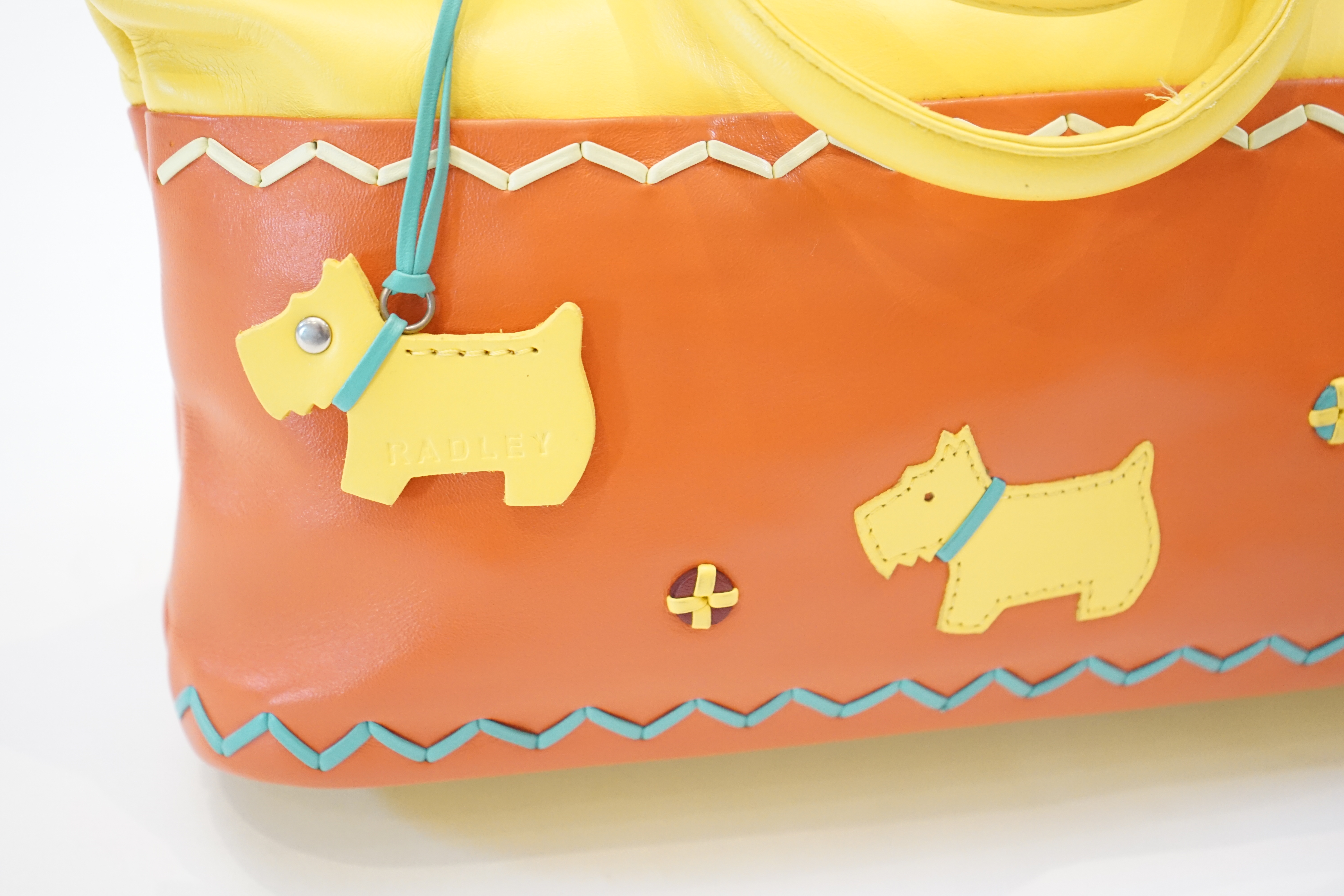 A Radley 'Ethnic Elephant' rare grab bag from 2004, width 27cm, depth 7cm, height 18.5cm
